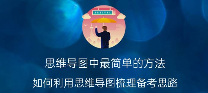 思维导图中最简单的方法 如何利用思维导图梳理备考思路？